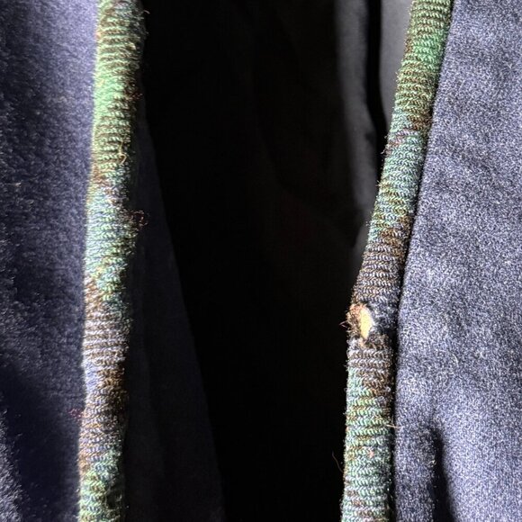 Vintage Pendleton Suit -Jacket & Skirt, Navy Blackwatch Trim Sz 8 Virgin Wool - Picture 13 of 15